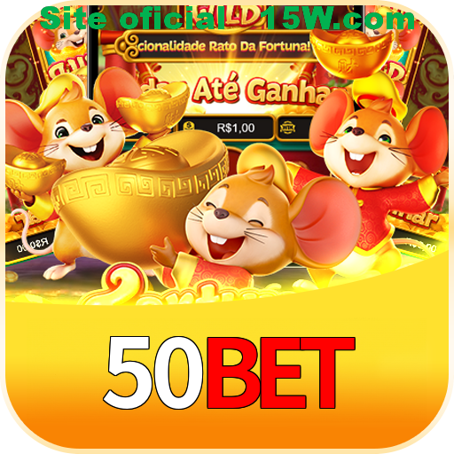 Imagem promocional da 50Bet mostrando a plataforma e suas vantagens